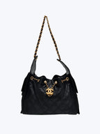 Chanel Caviar Quilted Small Chanel 25 Handbag In Black