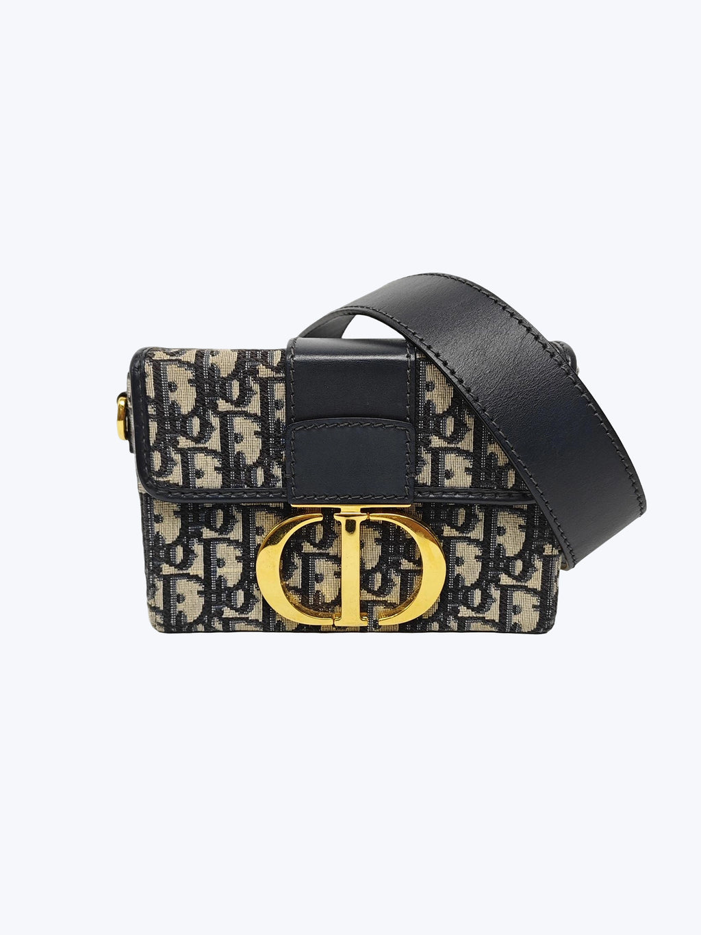 Christian Dior 30 Montaigne Oblique Canvas Box Bag