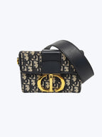 Christian Dior 30 Montaigne Oblique Canvas Box Bag