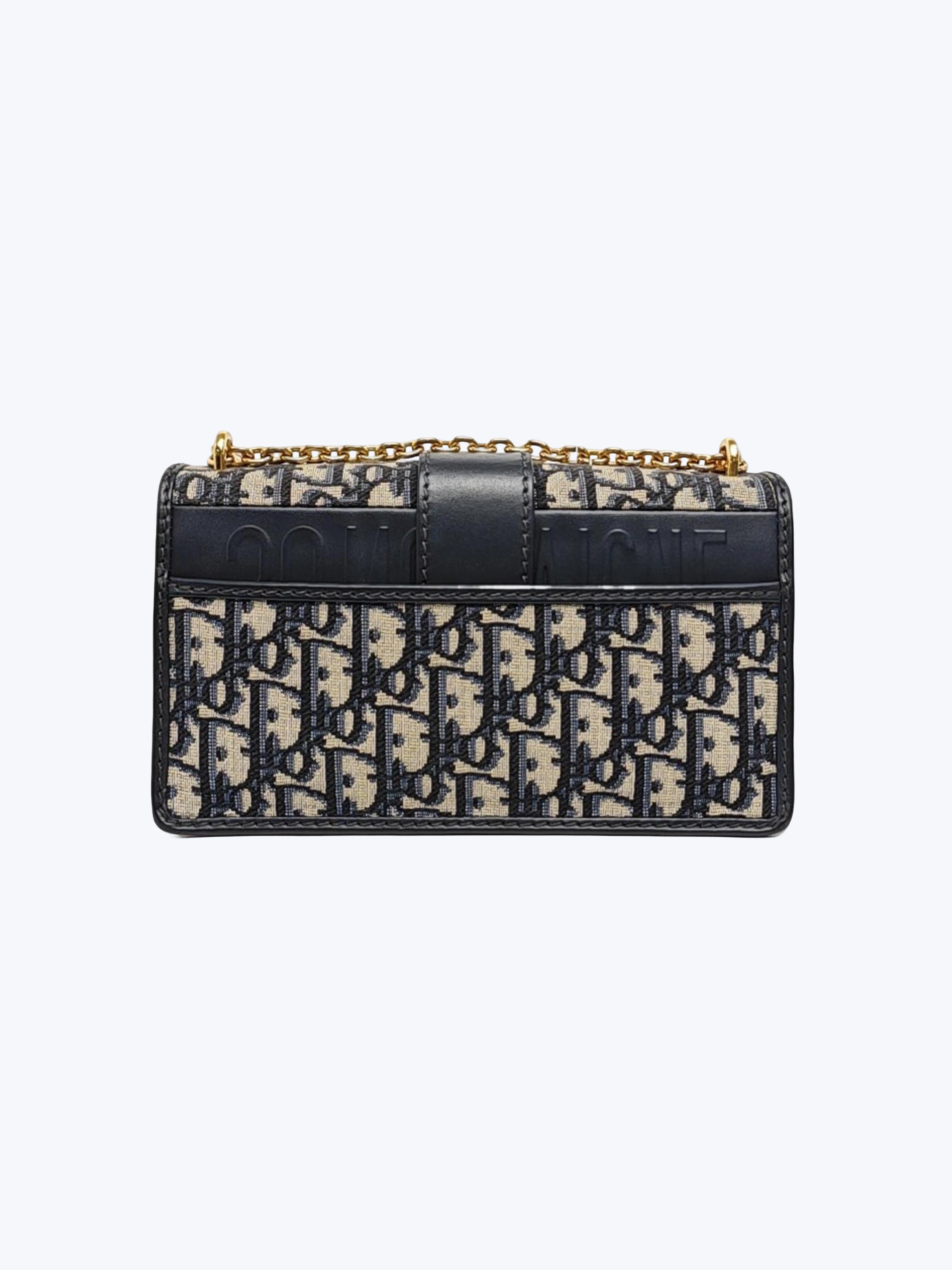 Christian Dior Navy 30 Montaigne East-West Chain Bag
