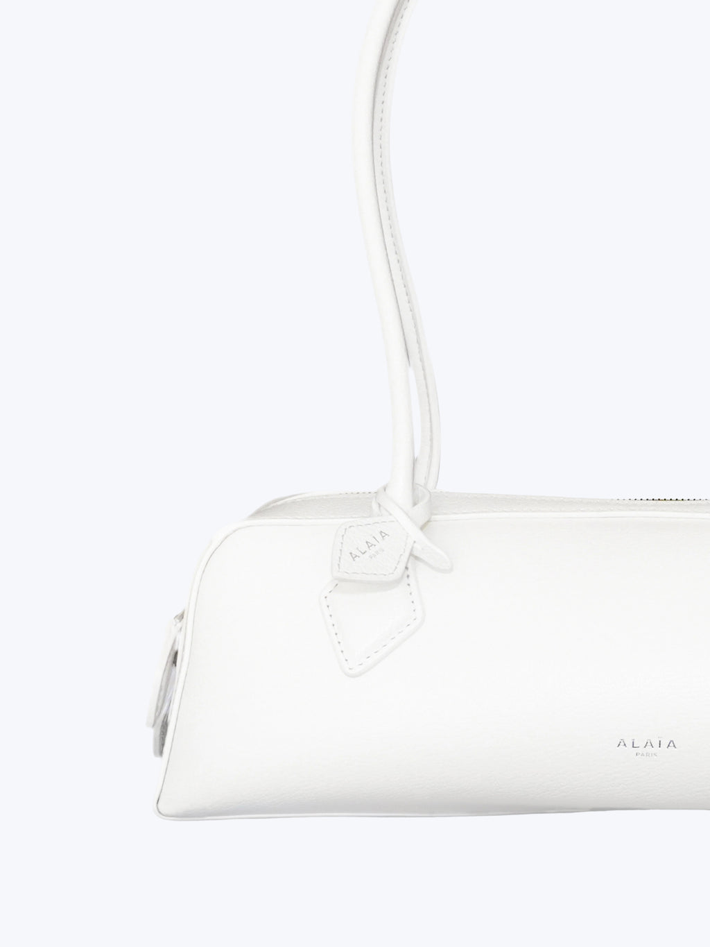Alaïa Le Teckel Medium Shoulder Bag | White
