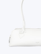 Alaïa Le Teckel Medium Shoulder Bag | White