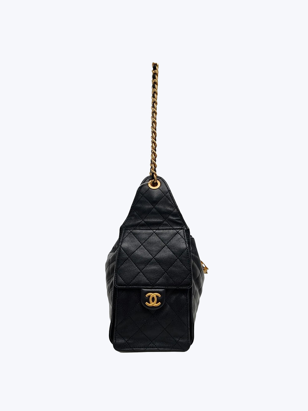Chanel Caviar Quilted Small Chanel 25 Handbag In Black