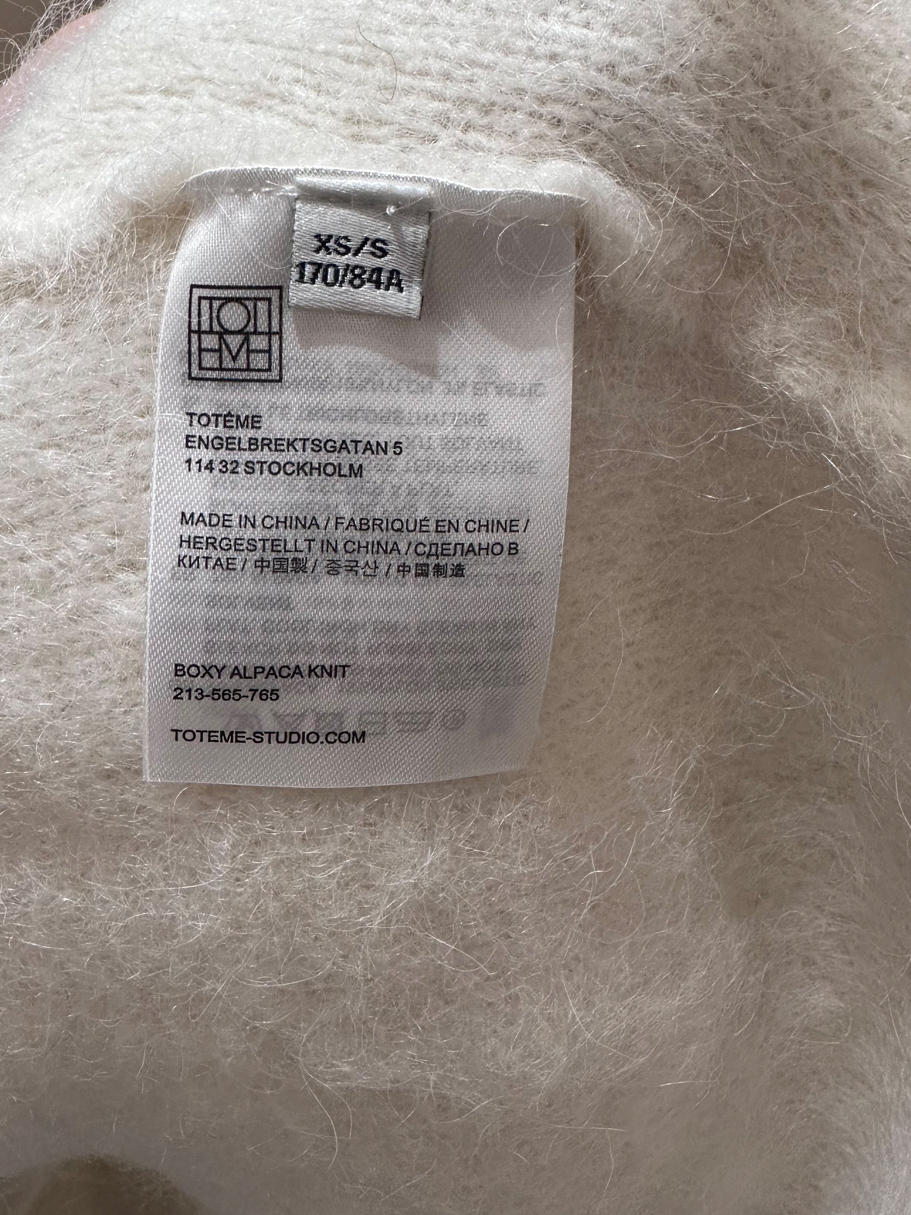 Toteme Oversized alpaca and wool-blend bouclé sweater