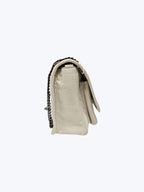 Saint Laurent Niki Baby Vintge Leather Shoulder Bag In White