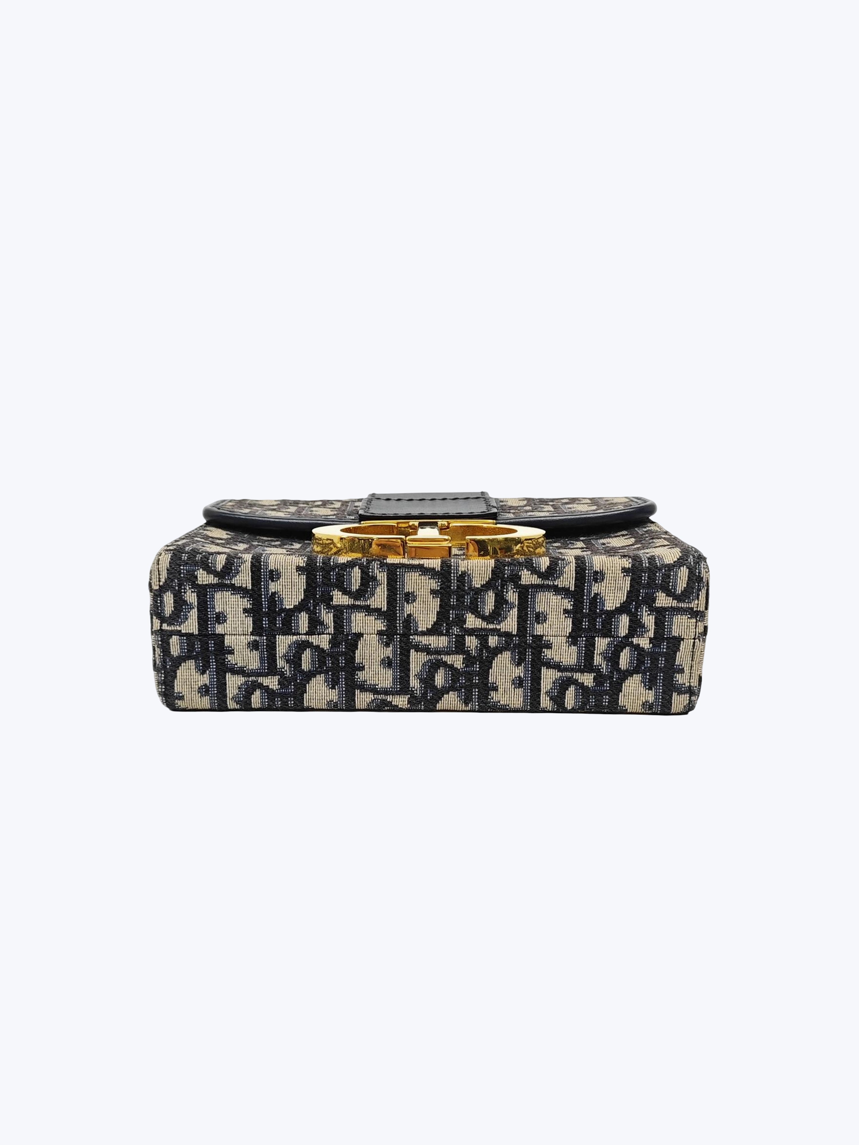 Christian Dior 30 Montaigne Oblique Canvas Box Bag