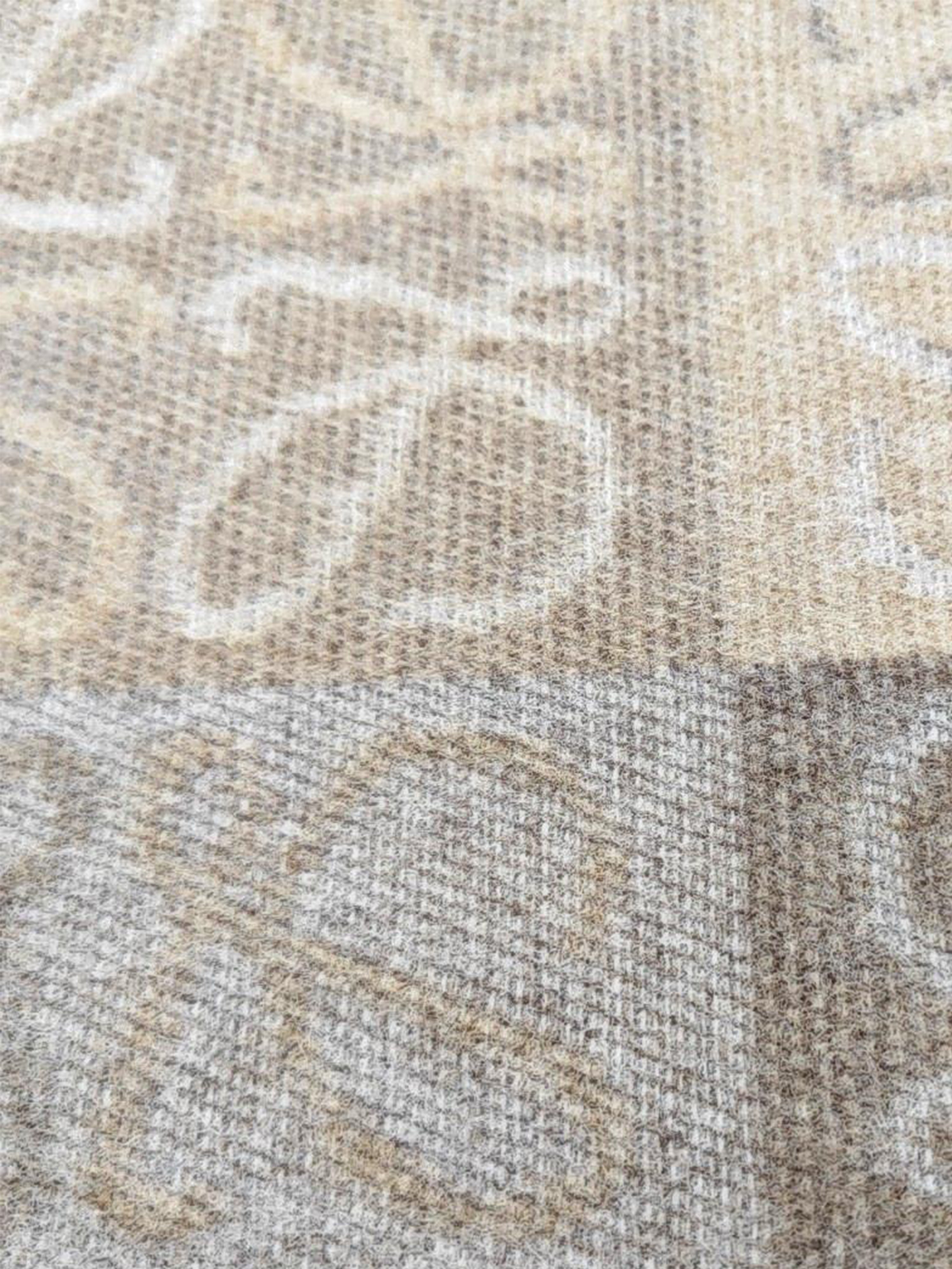 Loewe Fringed intarsia Scarf in wool and cashmere