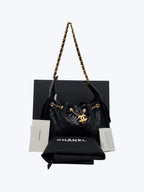 Chanel Caviar Quilted Small Chanel 25 Handbag In Black