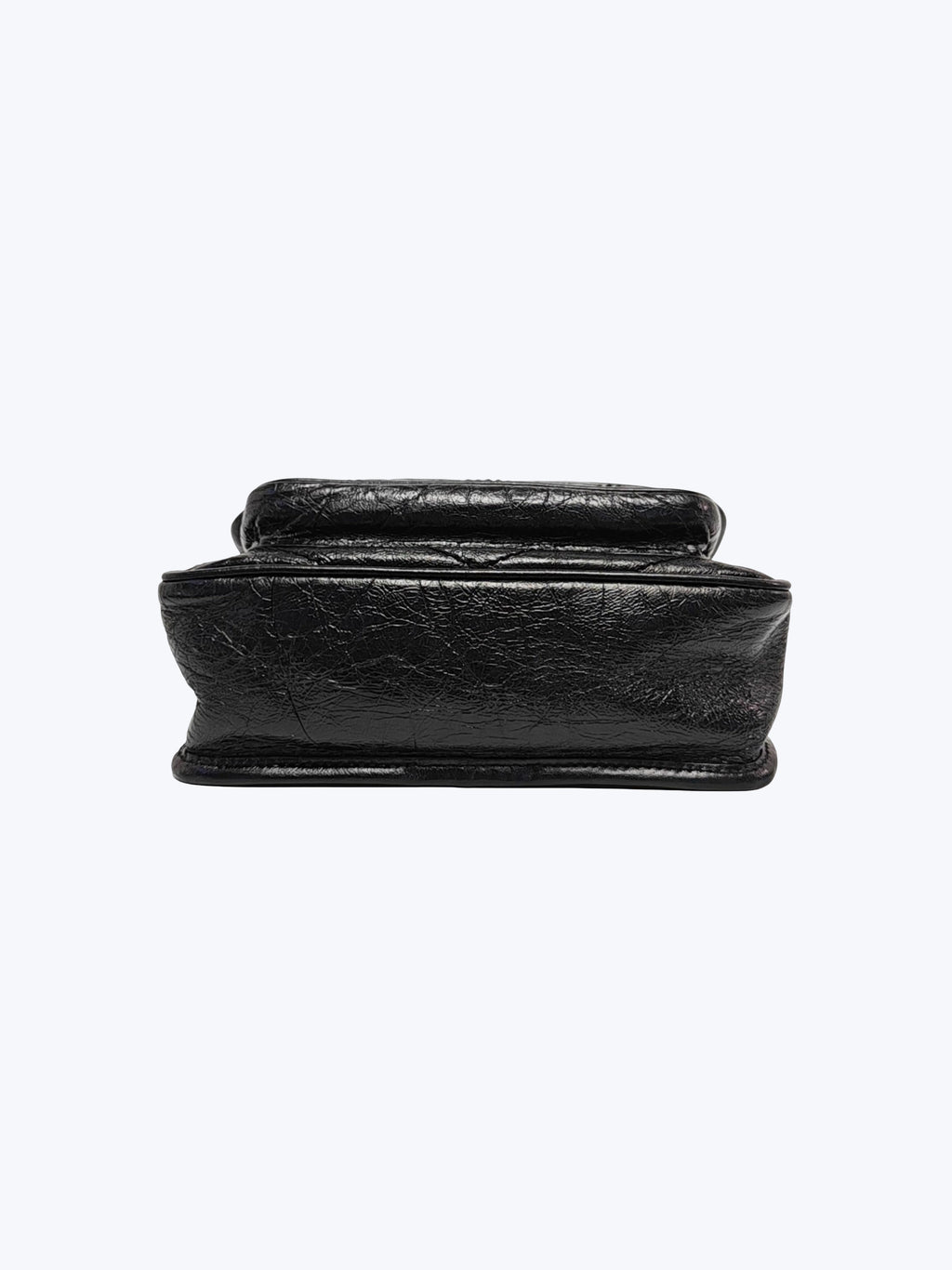 Saint Laurent Niki Baby Vintge Leather Shoulder Bag In Black