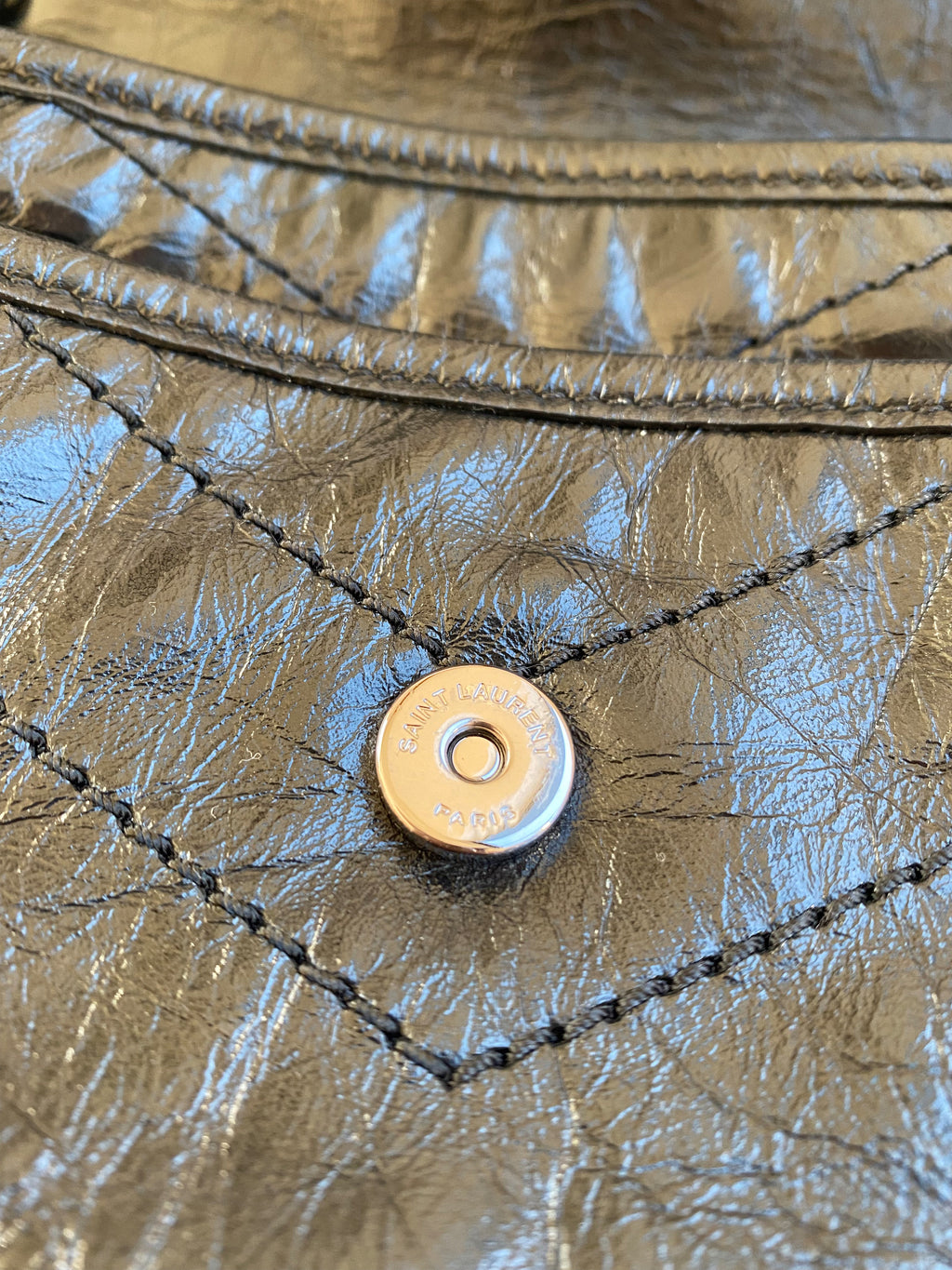 Saint Laurent Niki baby vintage leather shoulder bag