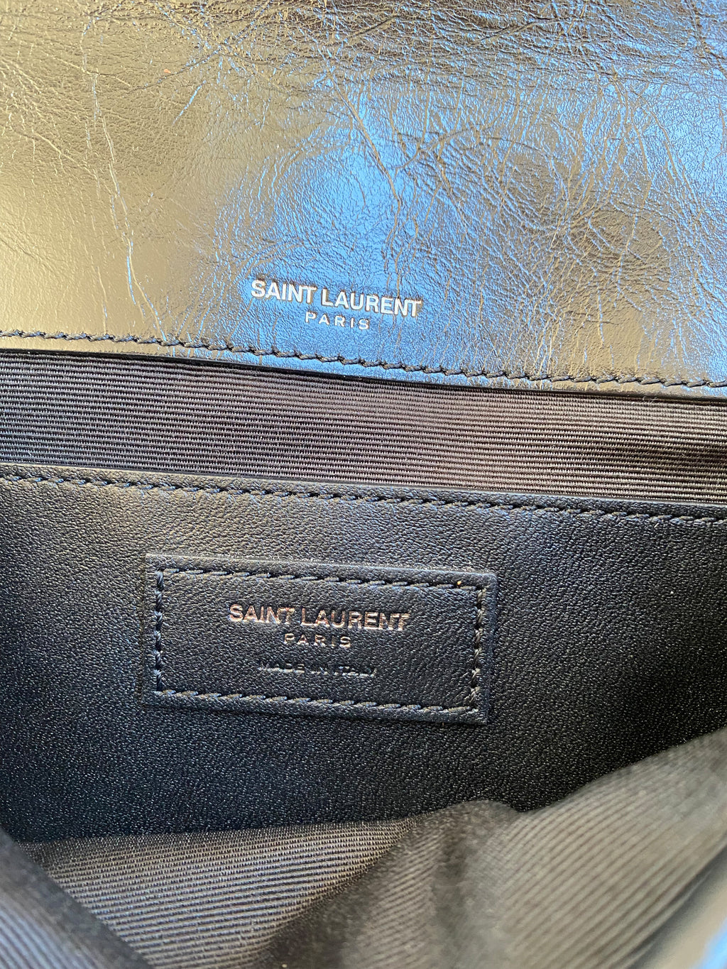 Saint Laurent Niki baby vintage leather shoulder bag