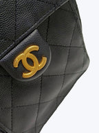 Chanel Caviar Quilted Small Chanel 25 Handbag In Black