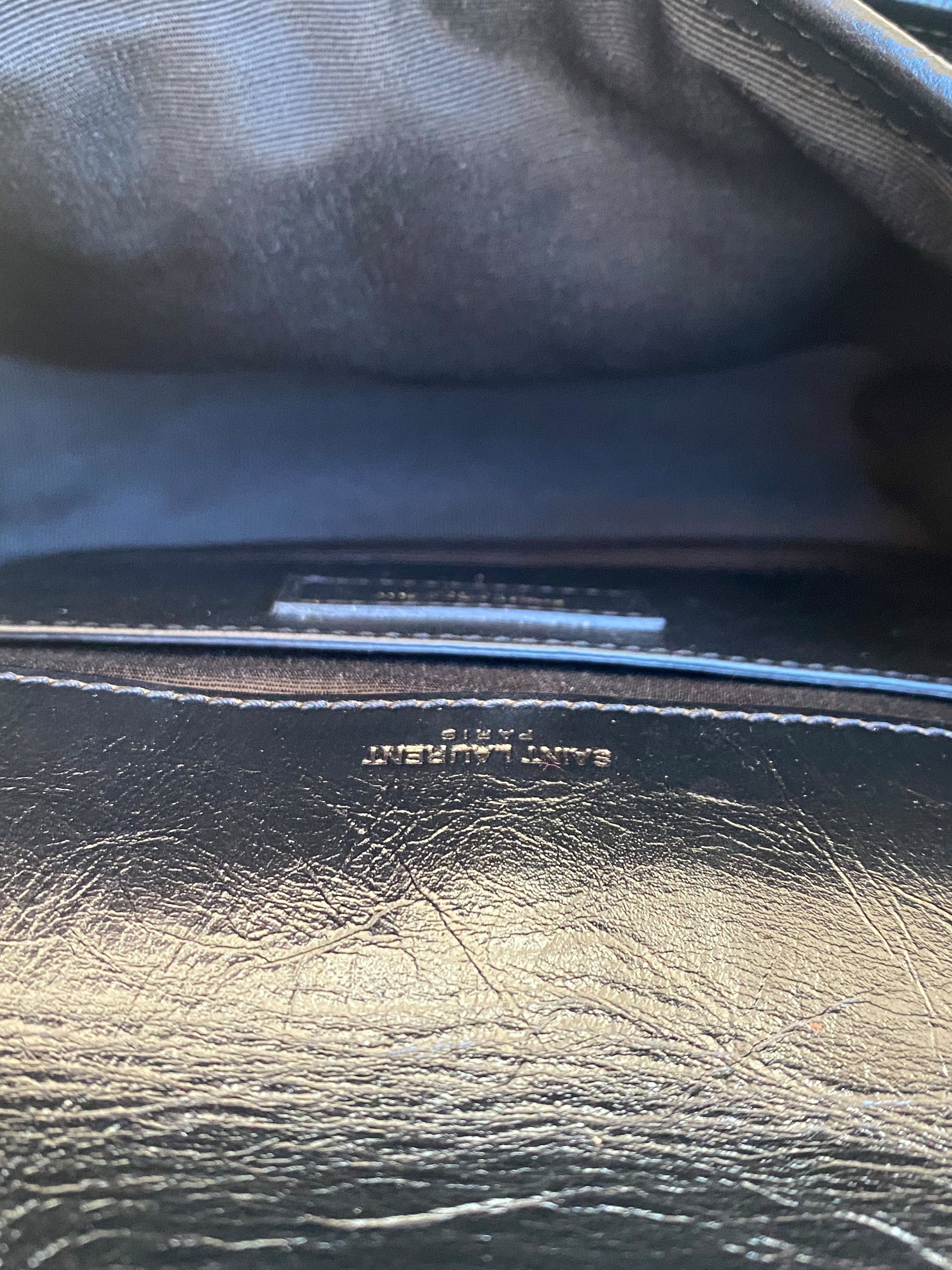 Saint Laurent Niki baby vintage leather shoulder bag