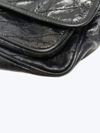 Saint Laurent Niki Baby Vintge Leather Shoulder Bag In Black