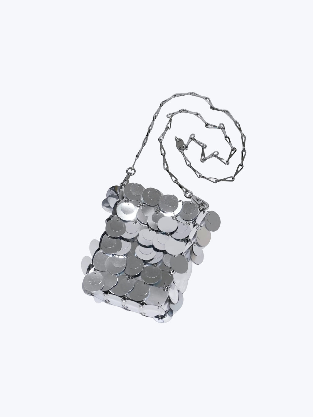 Paco Rabanne Mini Sparkle Hobo bag | Silver