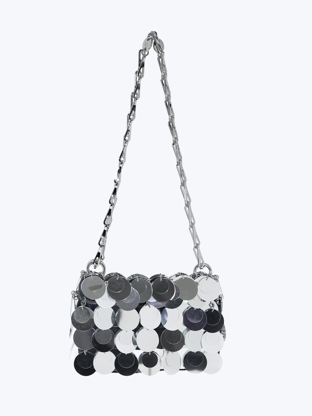 Paco Rabanne Sparkle Nano Paillette Shoulder Bag | Silver