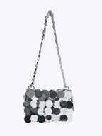 Paco Rabanne Sparkle Nano Paillette Shoulder Bag | Silver