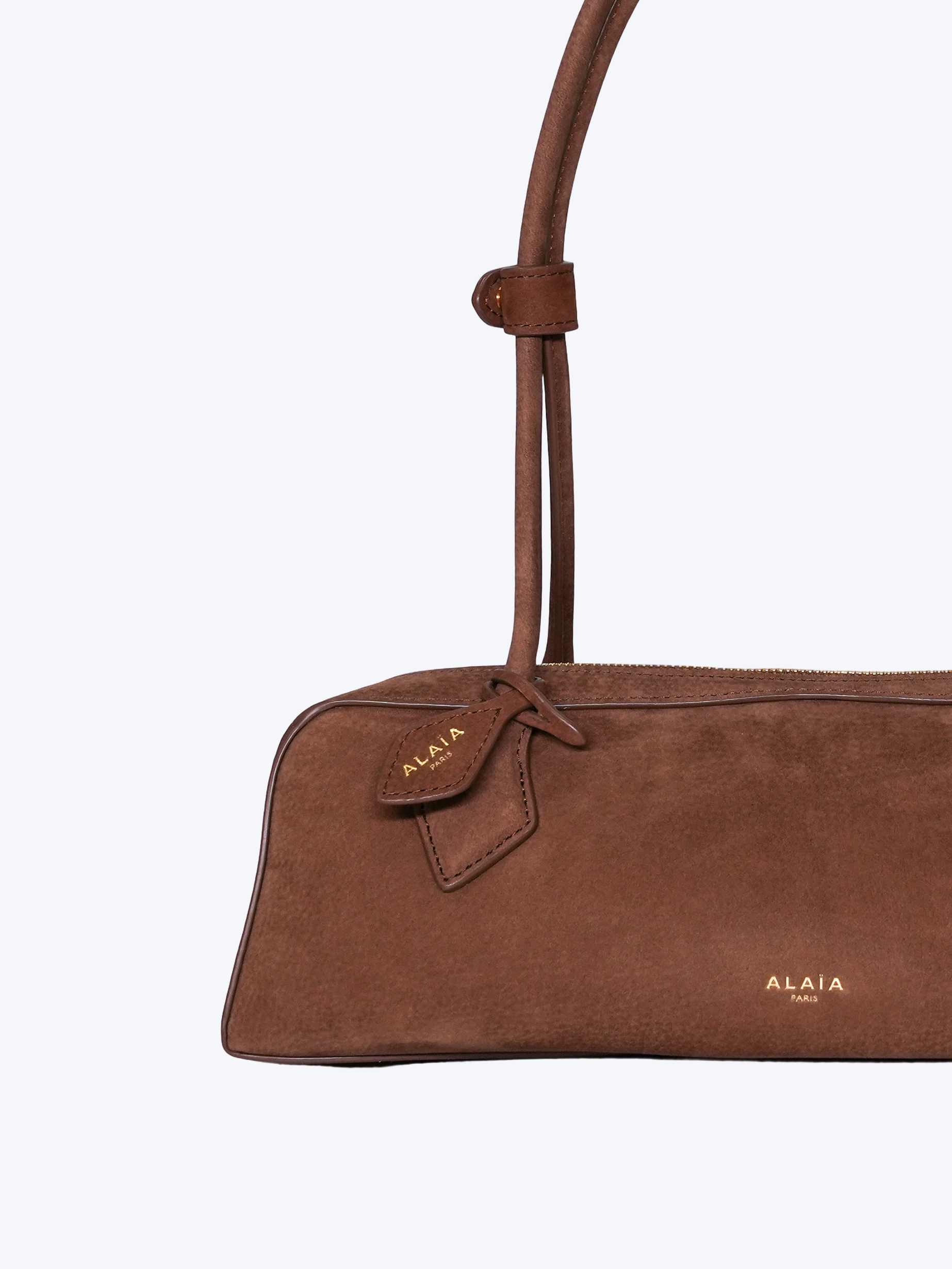 Alaïa Le Teckel Medium Shoulder Bag | Nubuck Brown