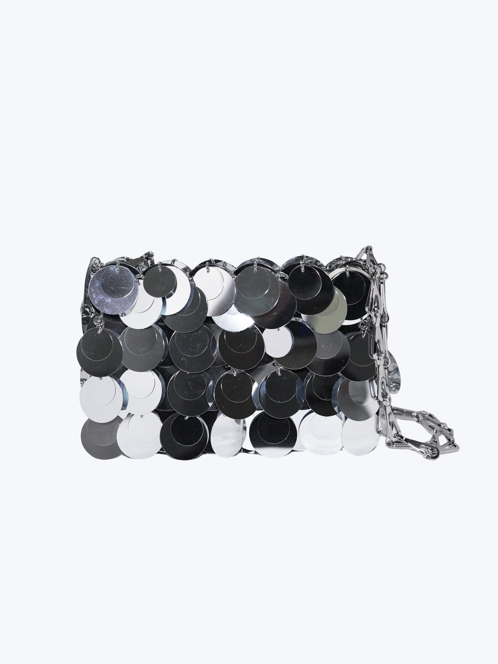Paco Rabanne Sparkle Nano Paillette Shoulder Bag | Silver