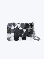 Paco Rabanne Sparkle Nano Paillette Shoulder Bag | Silver