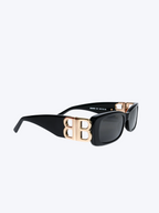 Balenciaga Eyewear BB0096S BB-plaque Sunglasses