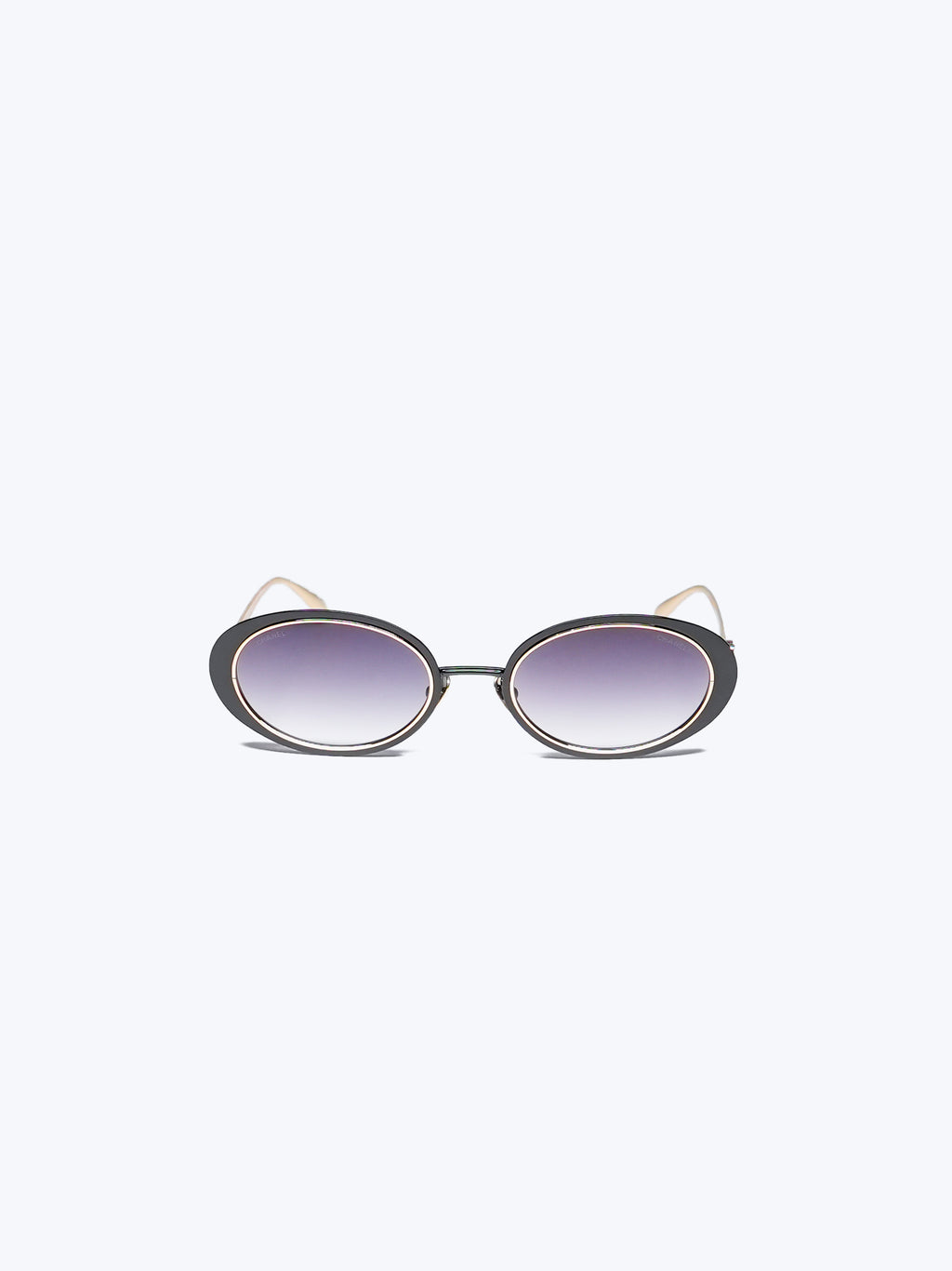 Chanel Oval Metal Sunglasses