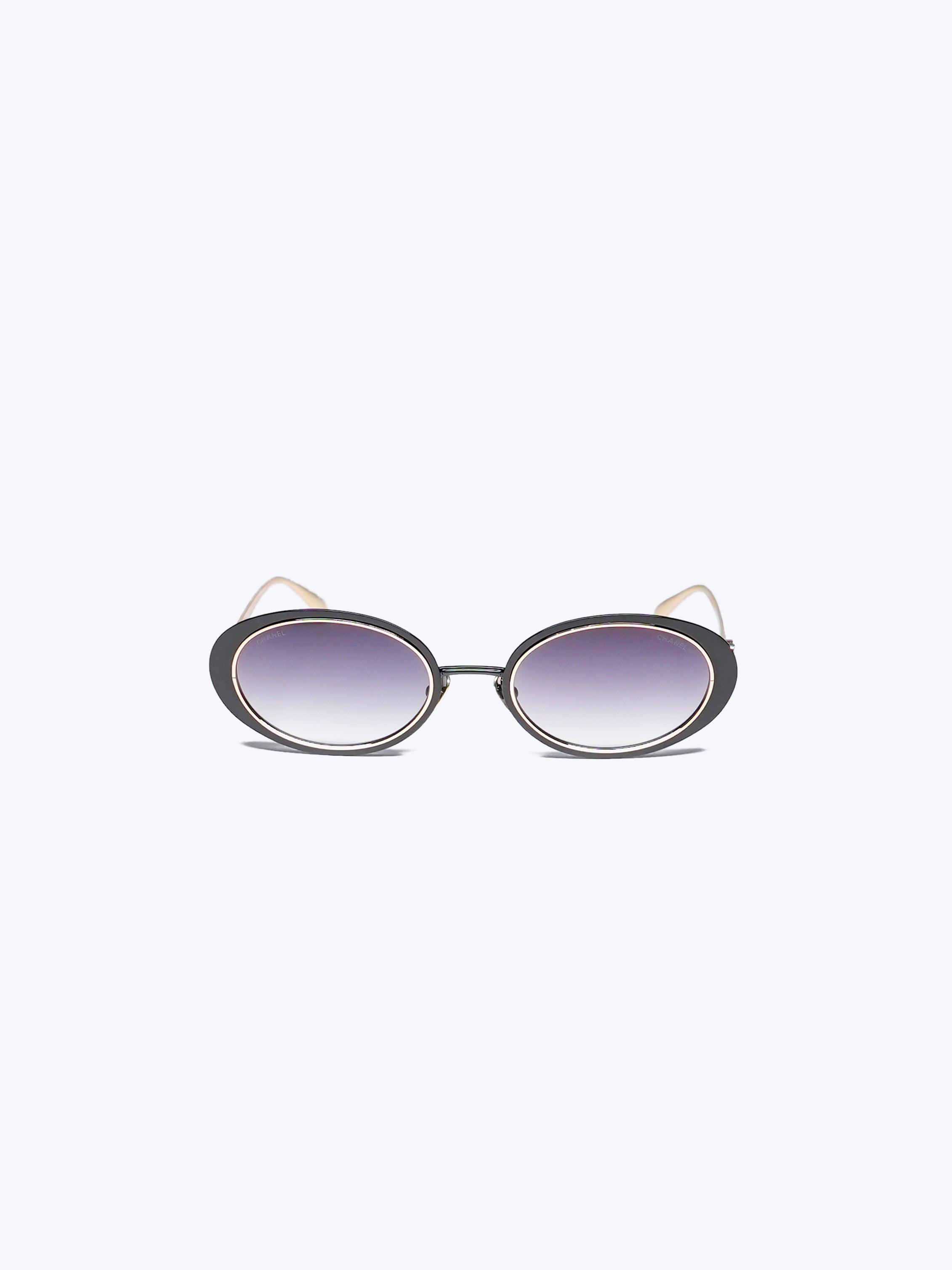 Chanel Oval Metal Sunglasses