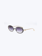 Chanel Oval Metal Sunglasses