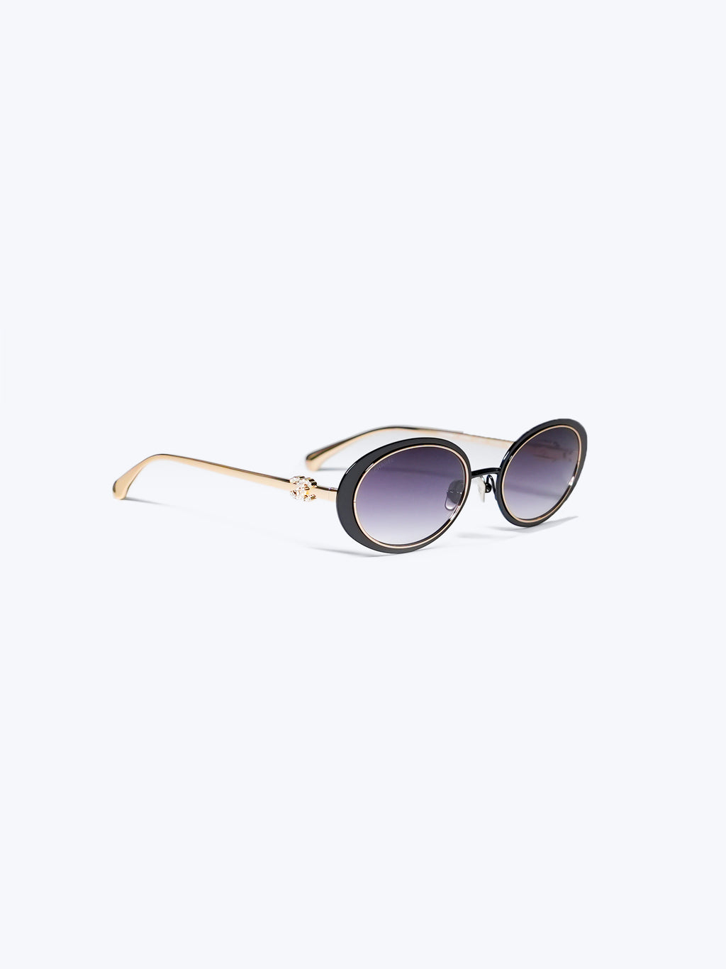 Chanel Oval Metal Sunglasses