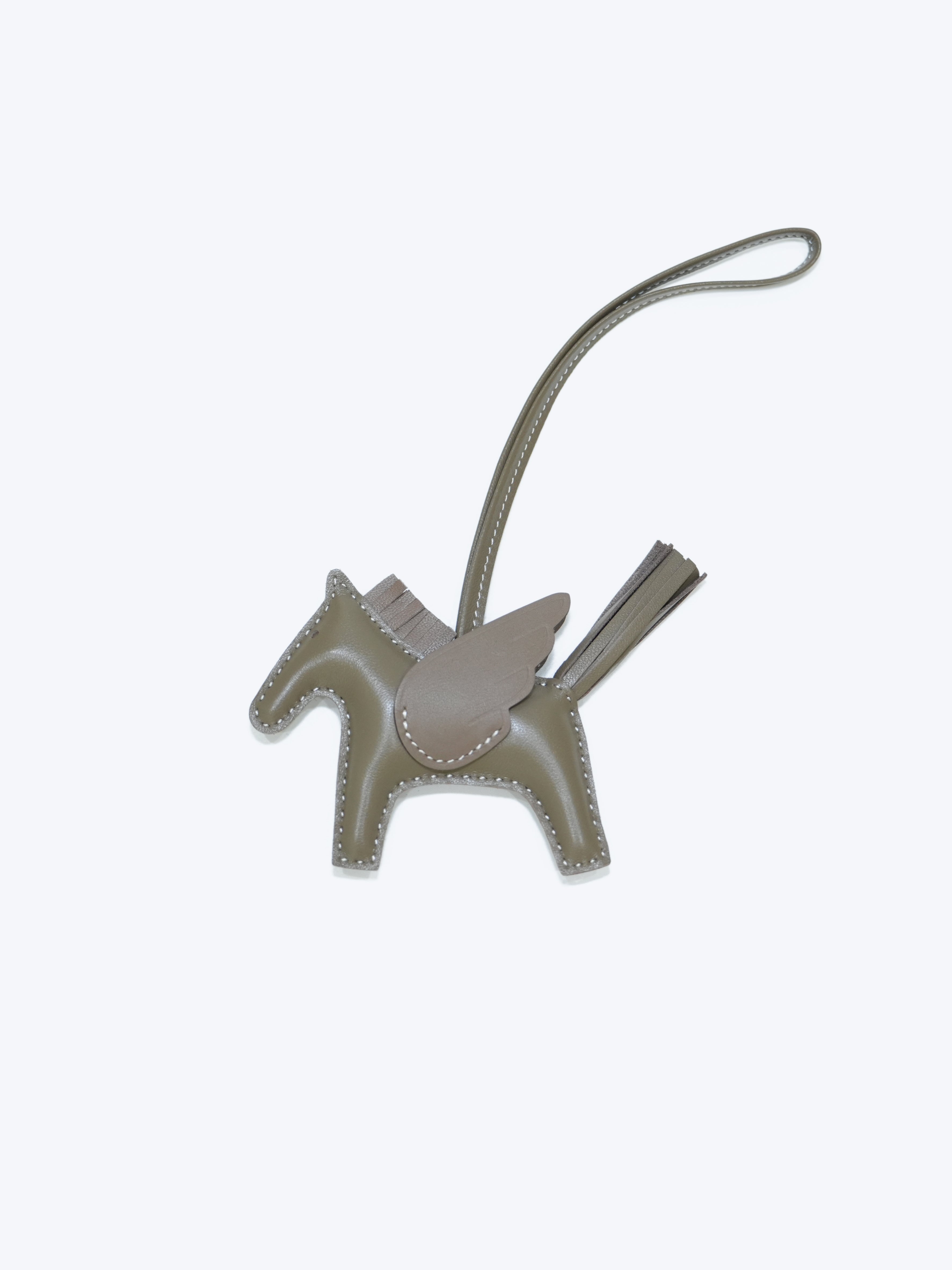 Hermes Rodeo Pegase PM Bag Charm Étoupe