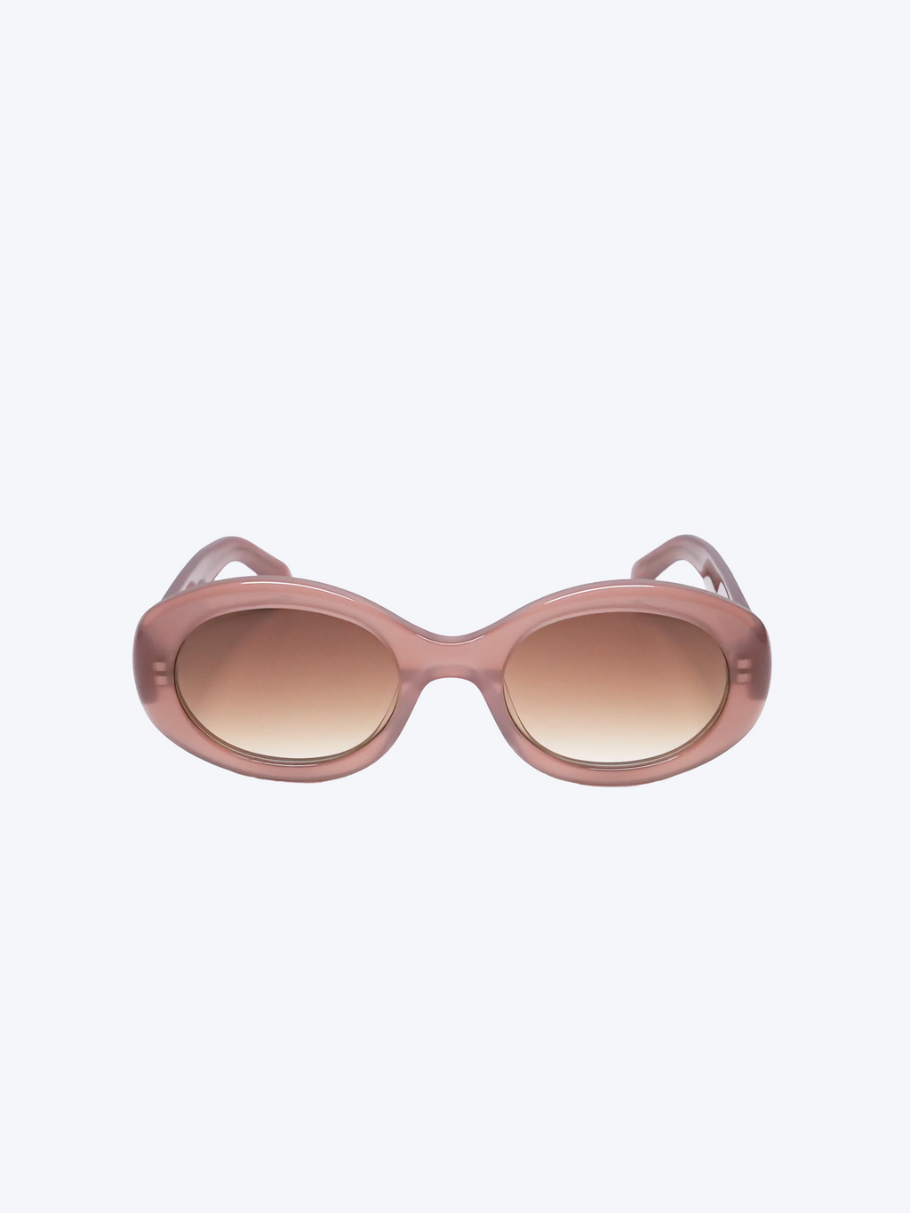 CELINE TRIOMPHE 01 SUNGLASSES IN ACETATE MILKY HAZELNUT