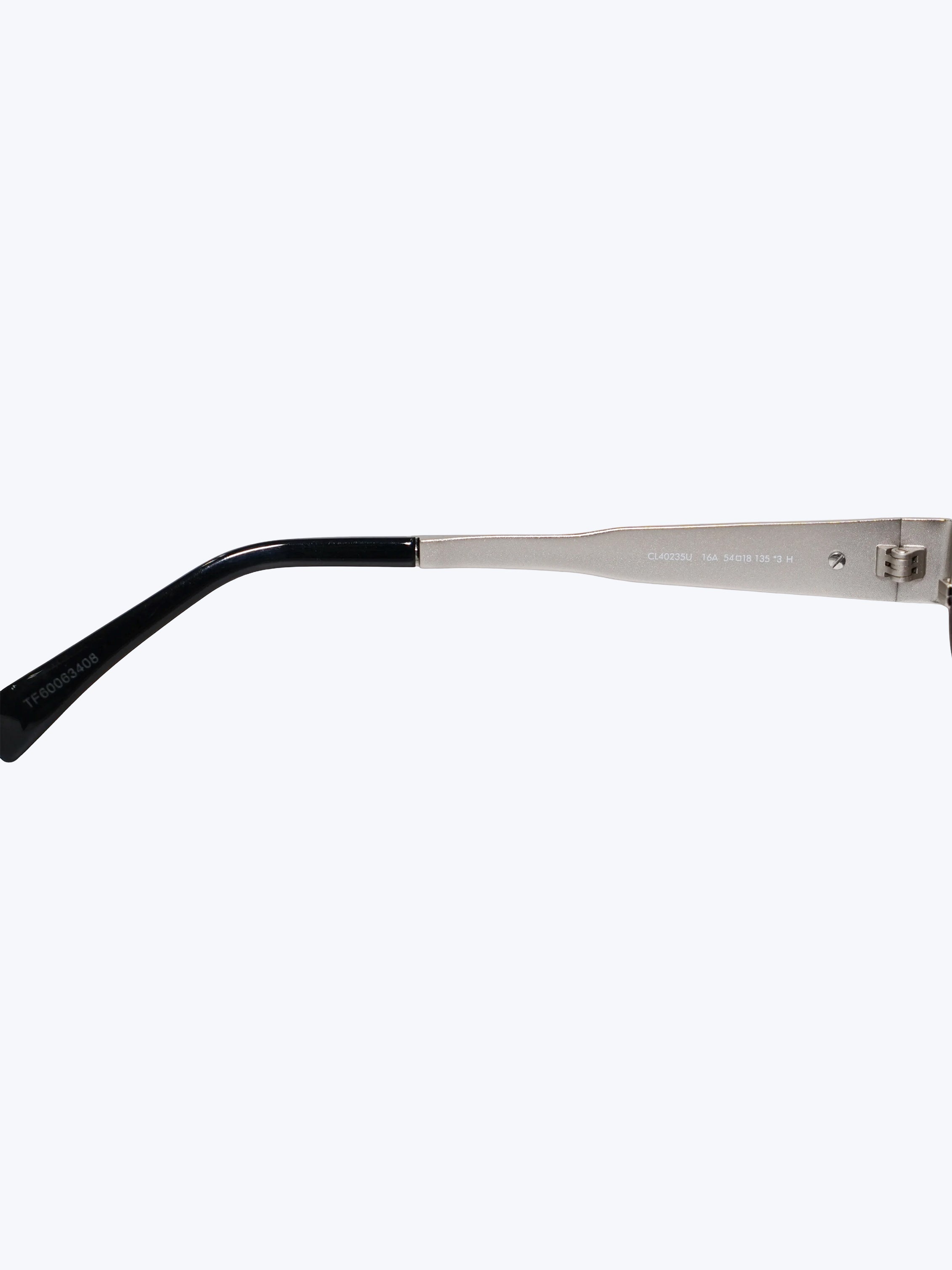 CELINE TRIOMPHE METAL 01 SUNGLASSES IN METAL SILVER / SMOKE