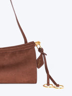 Alaïa Le Click East West Small Baguette Bag | Nubuck Brown