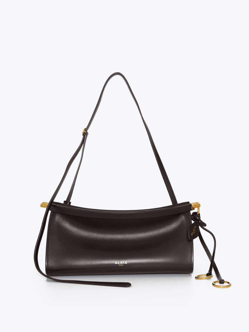 Alaïa Le Click East West Small Baguette Bag | Dark Brown