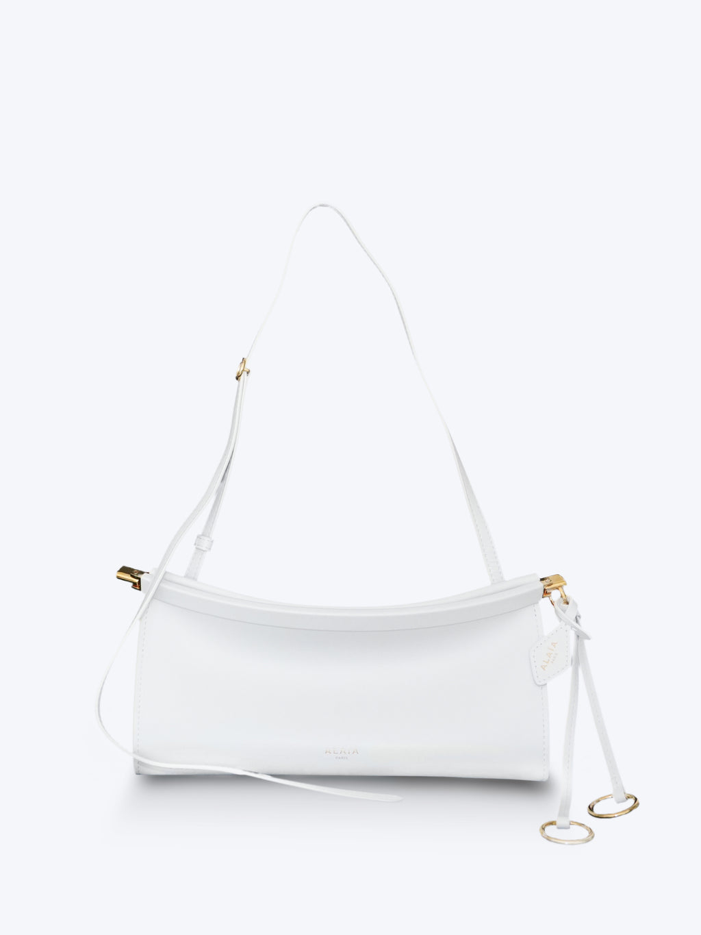 Alaïa Le Click East West Small Baguette Bag | White