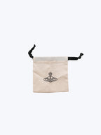 Vivienne Westwood Pearl Silver Mini Bas Relief Chocker