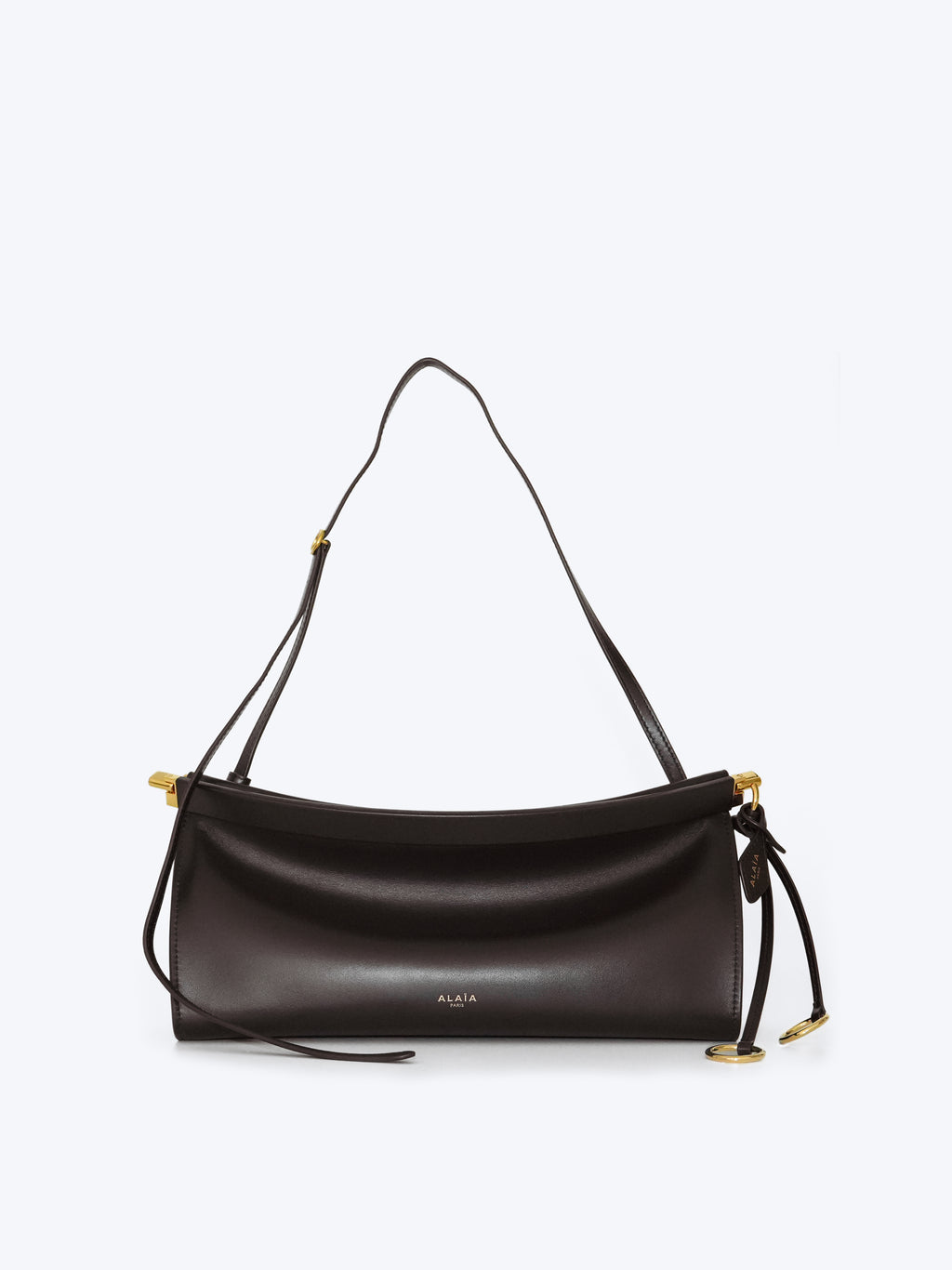Alaïa Le Click East West Medium Baguette Bag | Dark Brown