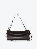 Alaïa Le Click East West Medium Baguette Bag | Dark Brown