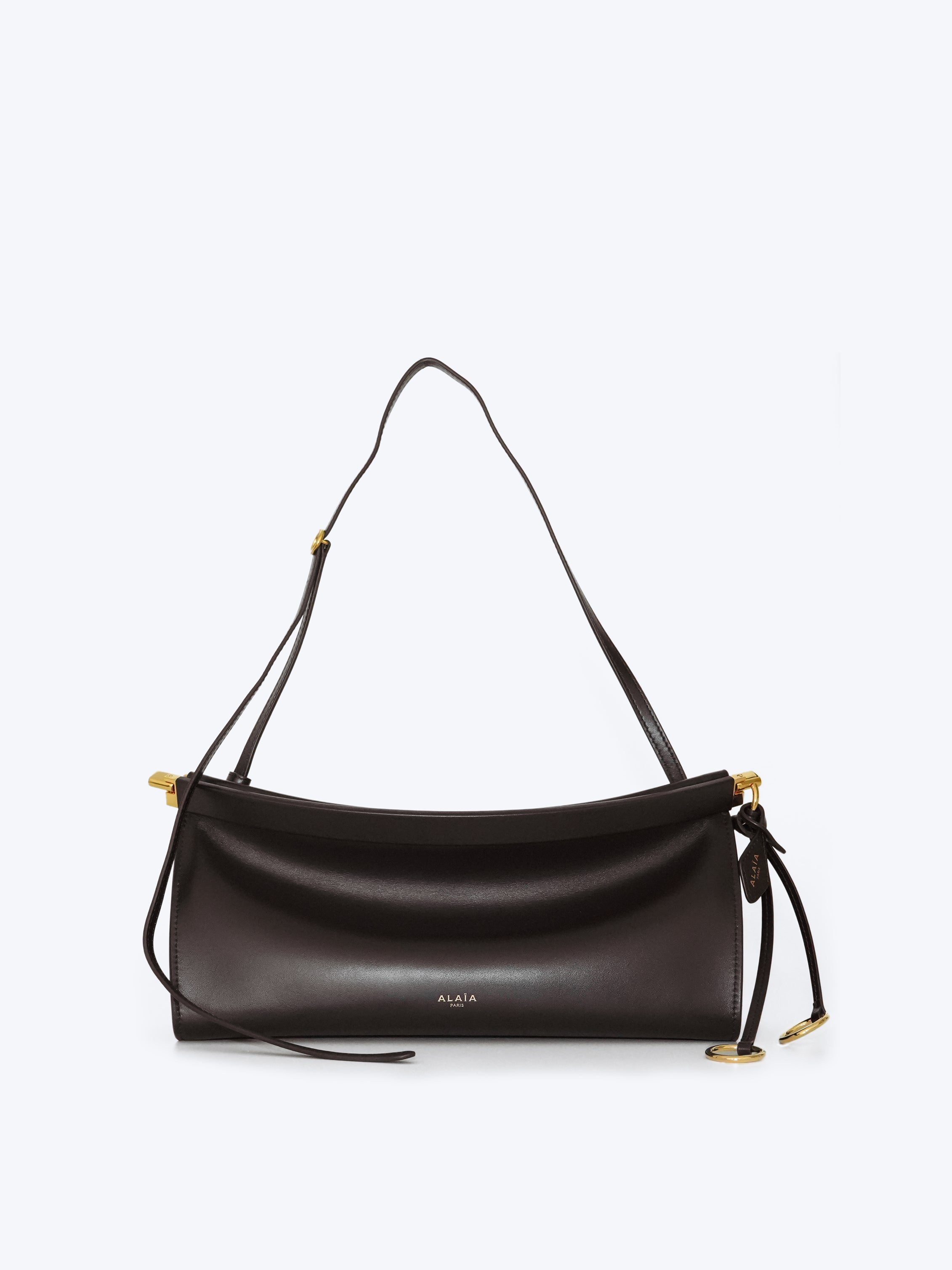 Alaïa Le Click East West Medium Baguette Bag | Dark Brown